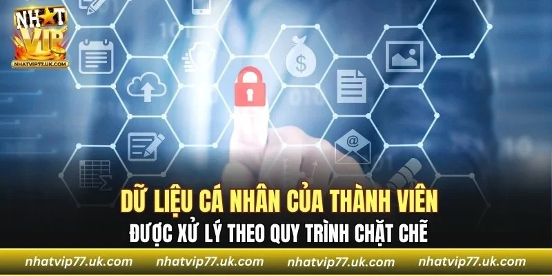 Dữ liệu cá nhân của thành viên được xử lý theo quy trình chặt chẽ